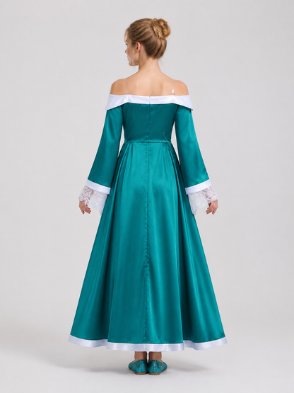 Rosalina Cosplay Dress, Long, with Brooch back view