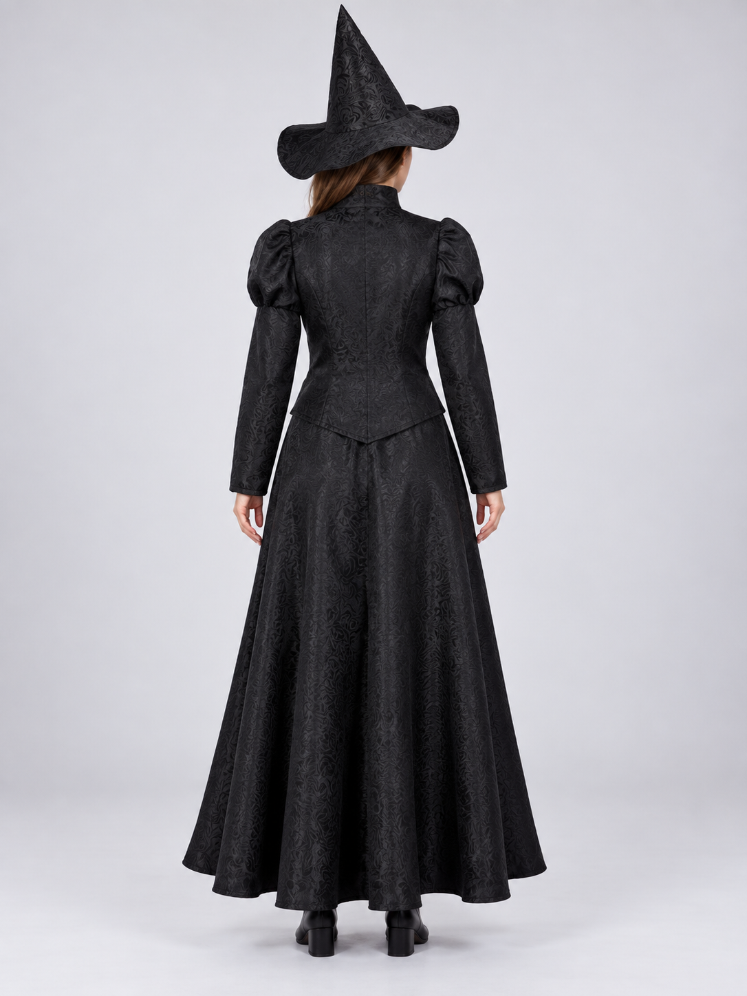 Black Witch Cosplay Costume: Top, Skirt, Hat
