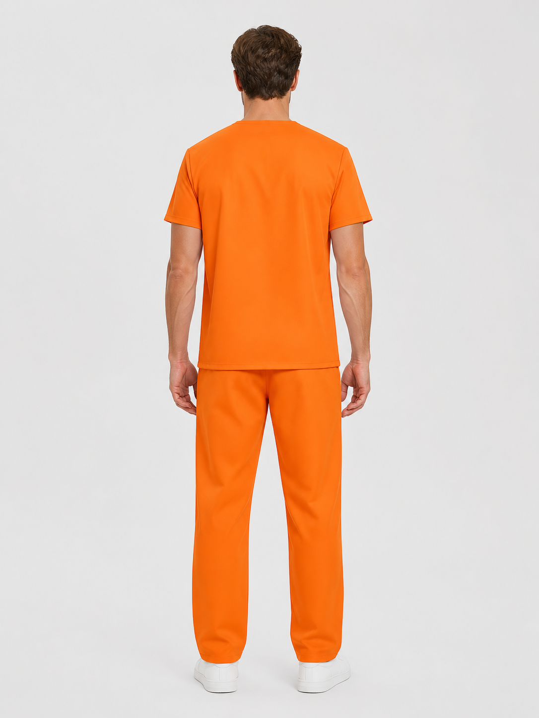 Orange Cosplay Costume, T-Shirt and Pants back view