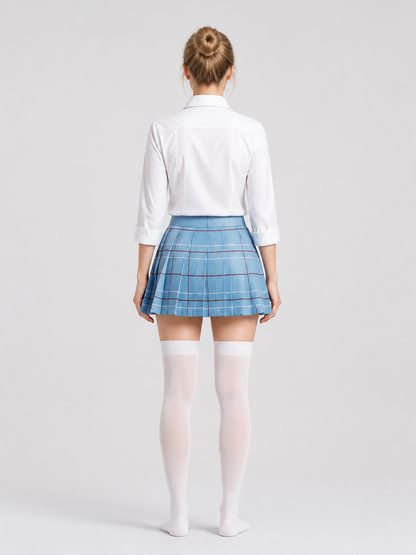 Cosplay School Uniform Set with Wig and Tie back view