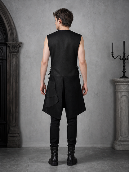 Black Asymmetrical Sleeveless Jumpsuit
