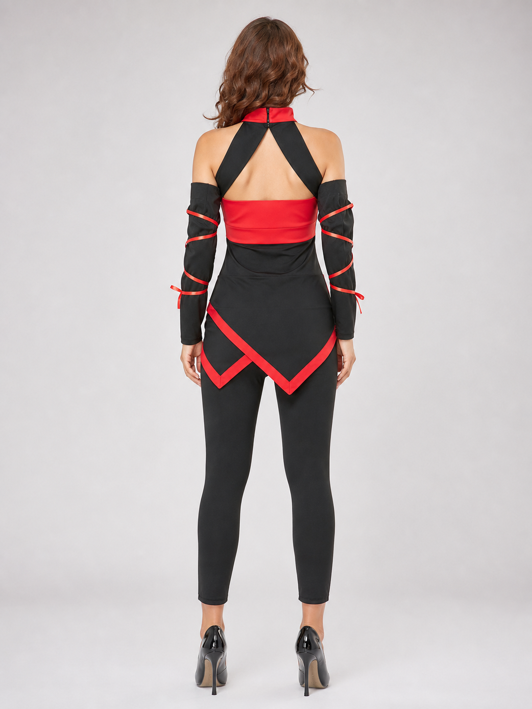 Naruto Ninja Costume: Black and Red Jumpsuit