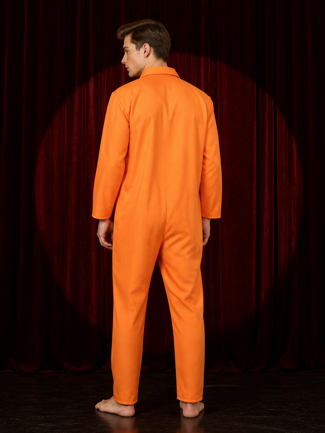American Prisoner Jumpsuit for Cosplay and Halloween back view