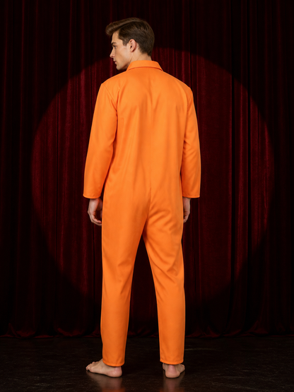 American Prisoner Jumpsuit for Cosplay and Halloween back view