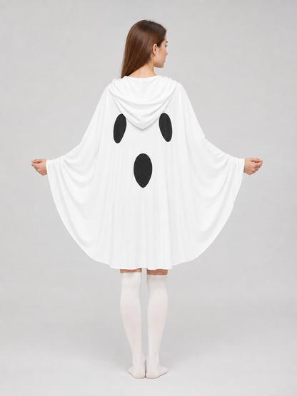White Hooded Ghost Costume for Halloween