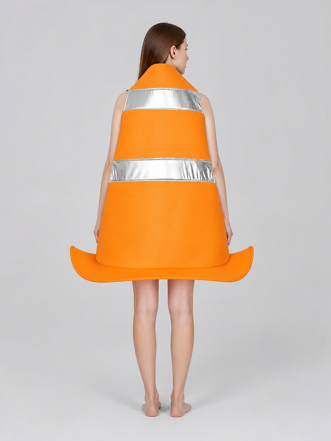 Adult Orange Traffic Cone Costume for Parties