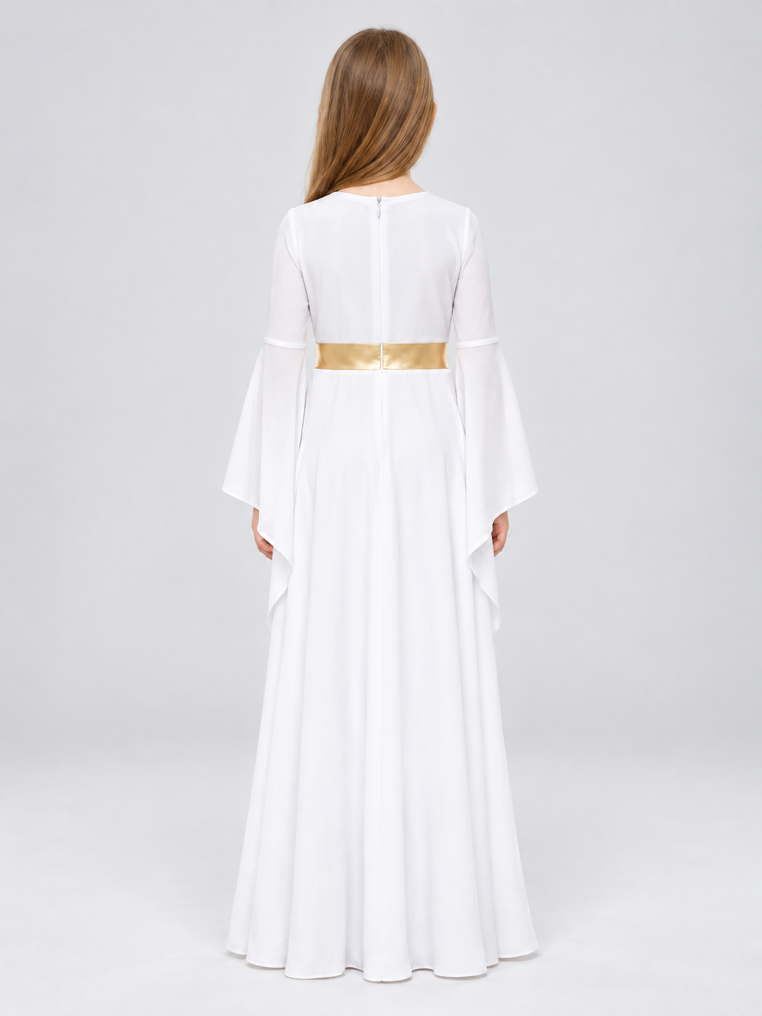 Kids' Carnival Dress with Asymmetrical Draping
