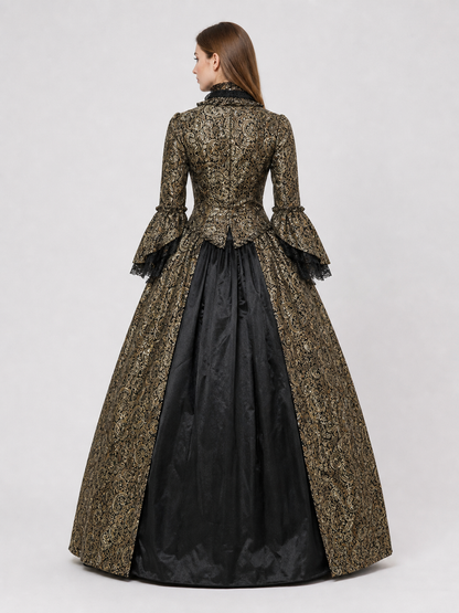 Long Victorian Gothic-Style Dress
