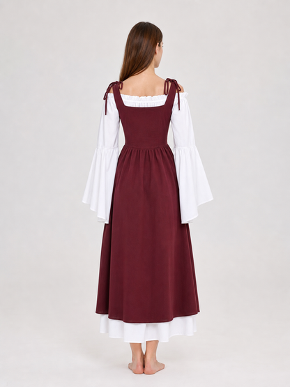 Renaissance-Style Medieval Dress with Lacing