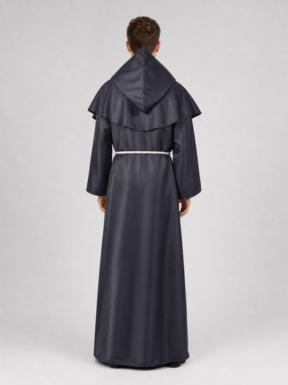 Hooded Monk Costume, Medieval Cloak