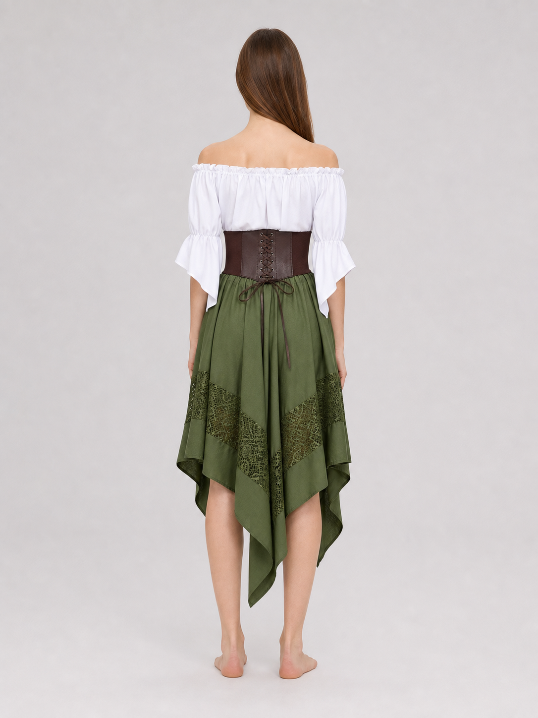 Pirate Costume: Blouse, Corset, and Skirt