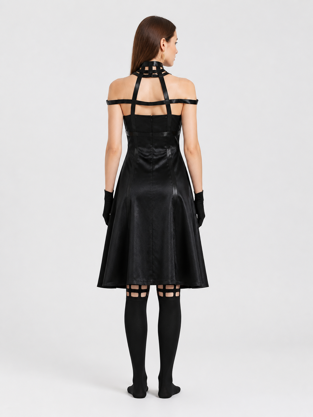 Yor Forger Spy x Family Cosplay Dress with Accessories back view