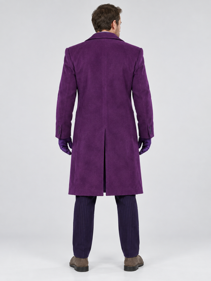 Joker Cosplay Costume: Coat, Vest, Shirt, Pants