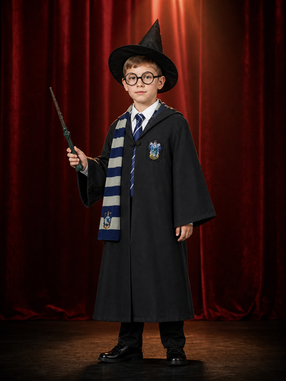Harry Potter Ravenclaw Hooded Robe for Cosplay back view