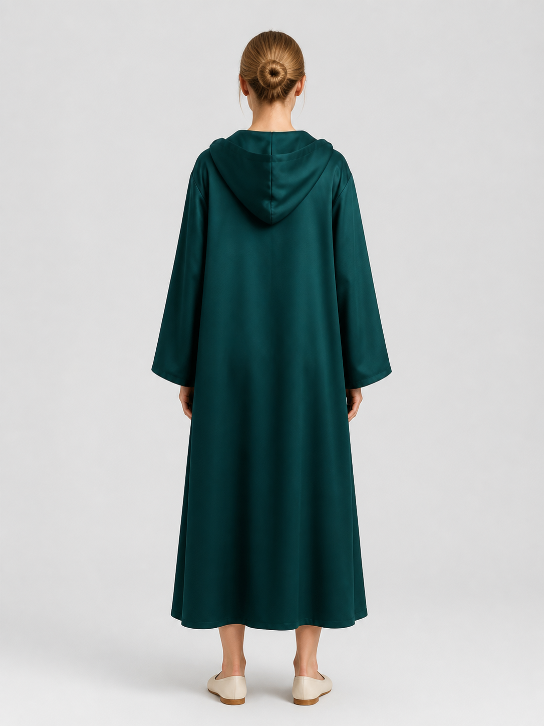Star Wars Hooded Cloak for Cosplay, Green back view
