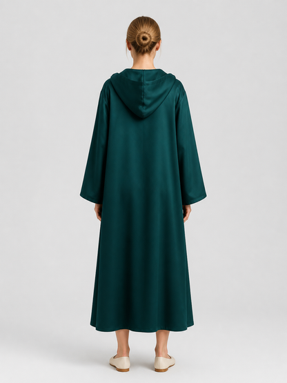 Star Wars Hooded Cloak for Cosplay, Green back view