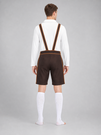 Bavarian Costume with Shirt and Shorts for Oktoberfest