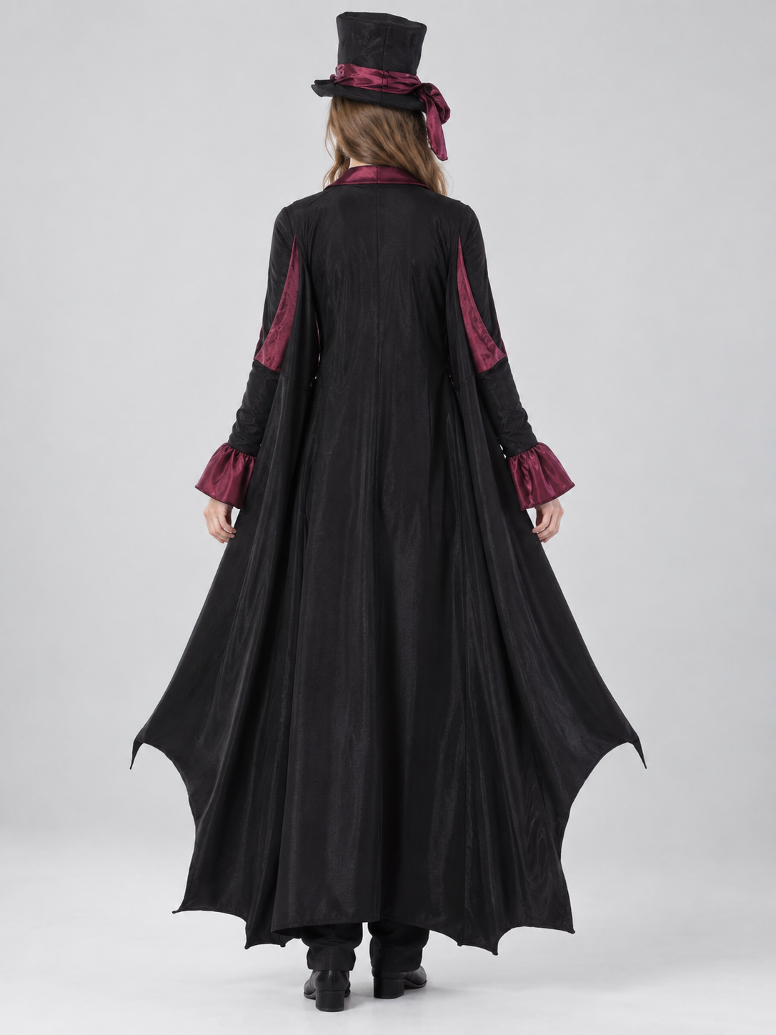 Vampire Costume with Tall Hat and Cape