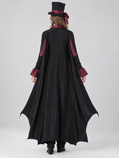 Vampire Costume with Tall Hat and Cape