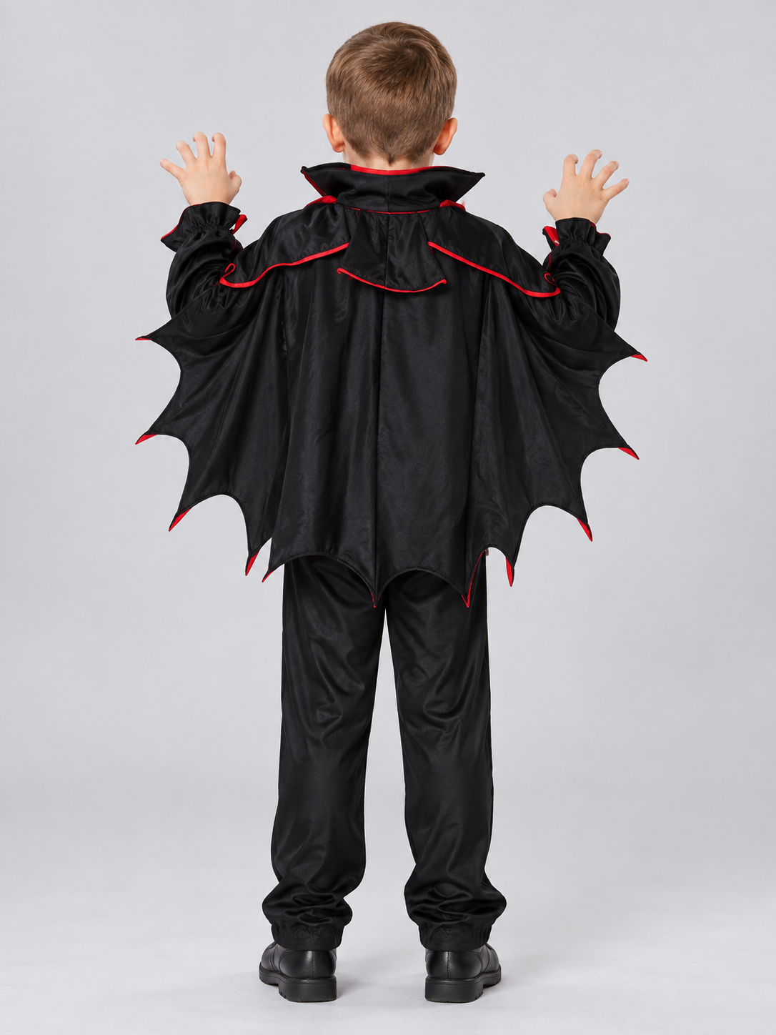 Children's Vampire Costume with Cape back view