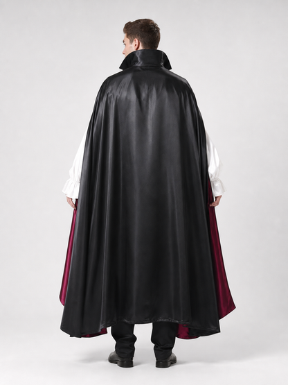Vampire Costume: Cloak, Vest, Shirt, and Pants