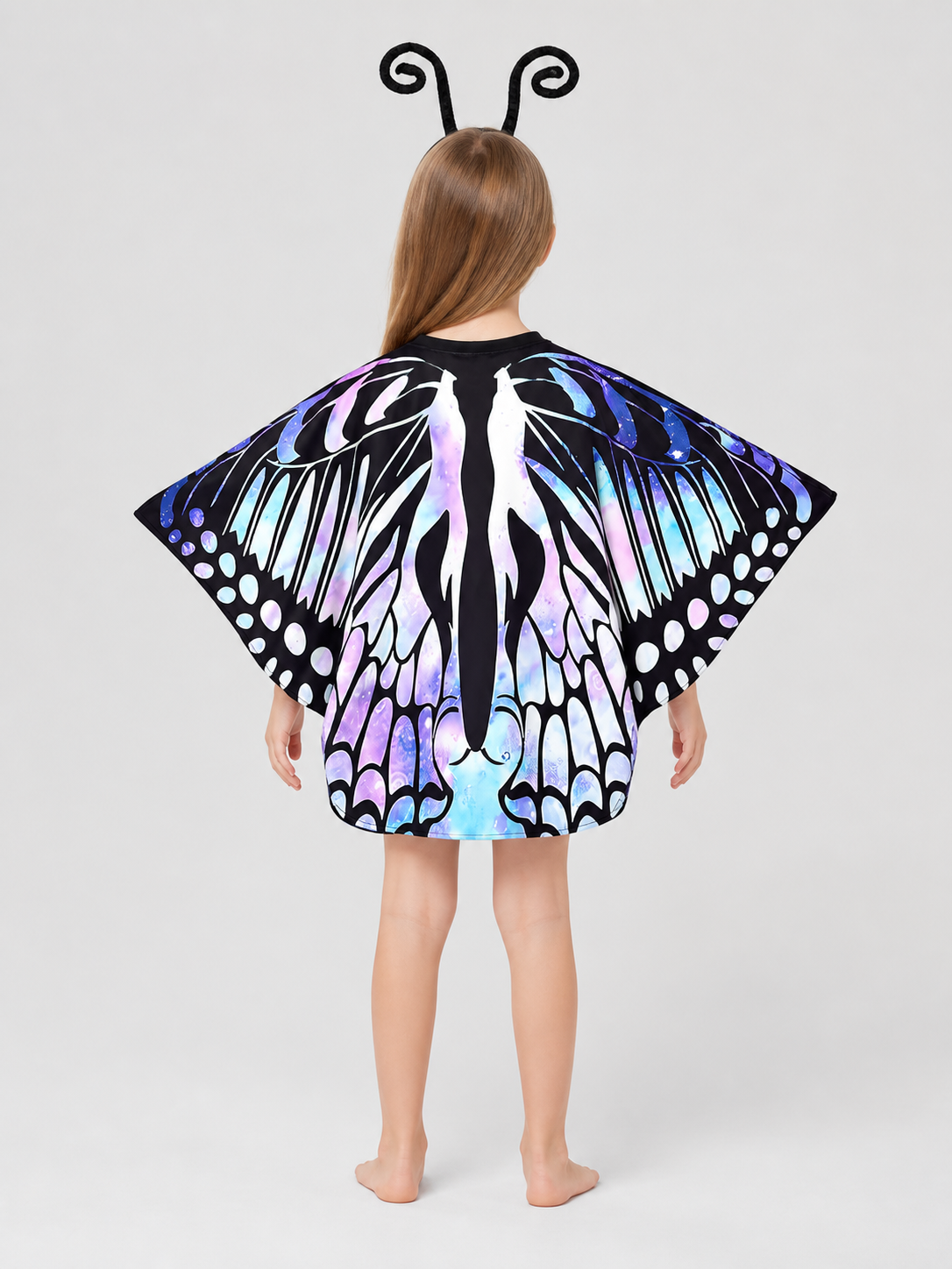 Children's Butterfly Cape for Carnival, Gradient back view