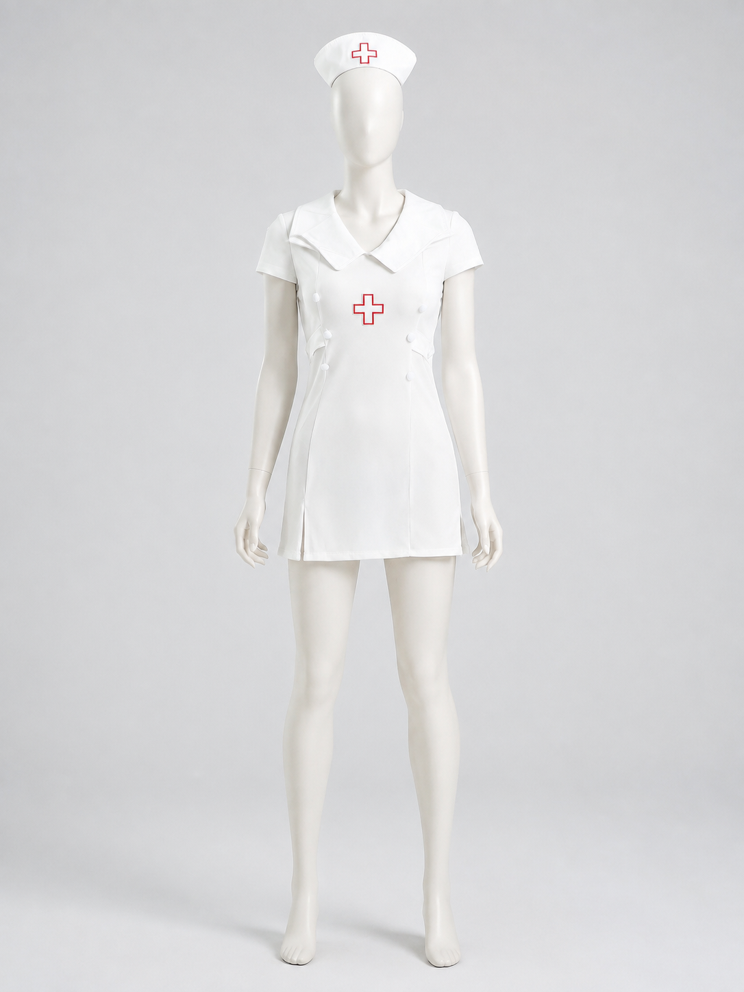 Nurse Costume with Red Crosses back view