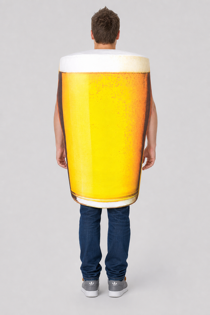 Beer Glass Costume for Halloween and Parties
