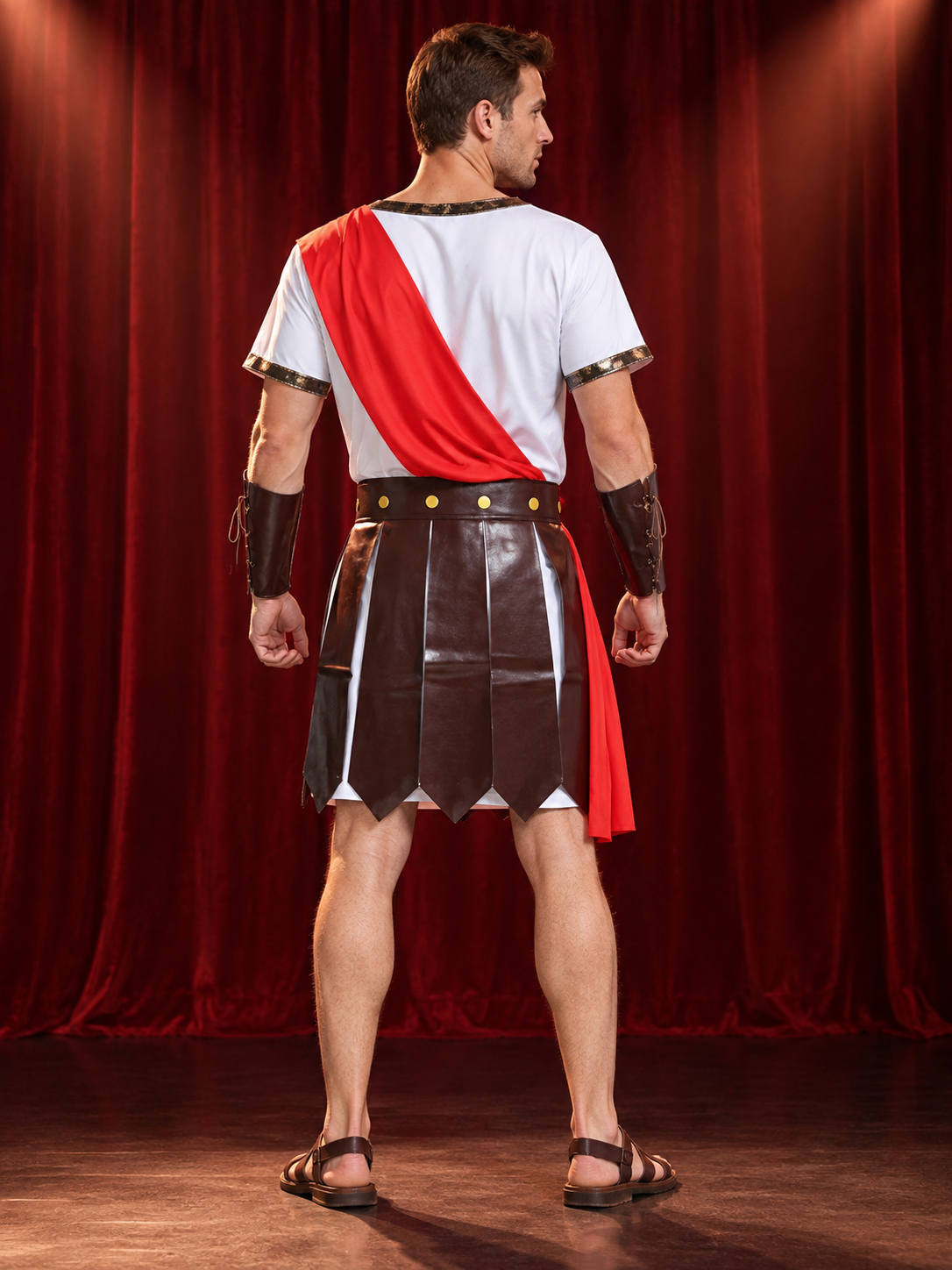Adult Ancient Warrior Costume with Cape