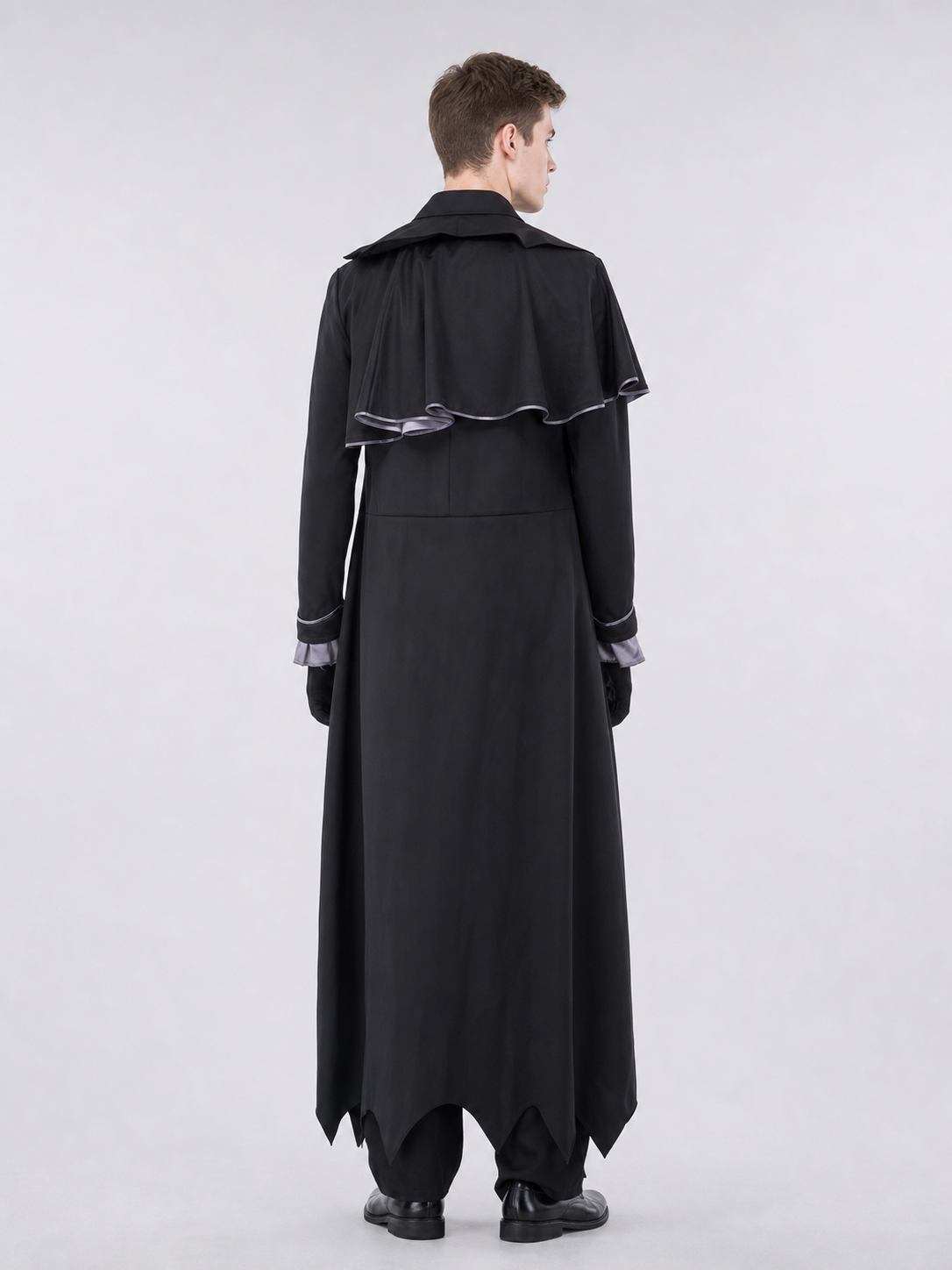 Gothic Vampire Costume with Cape and Top Hat