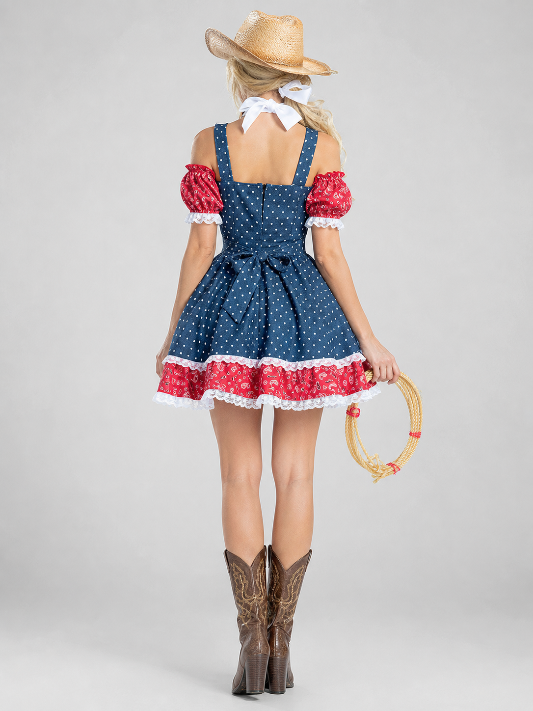 Western-Style Cosplay Dress with a Full Skirt