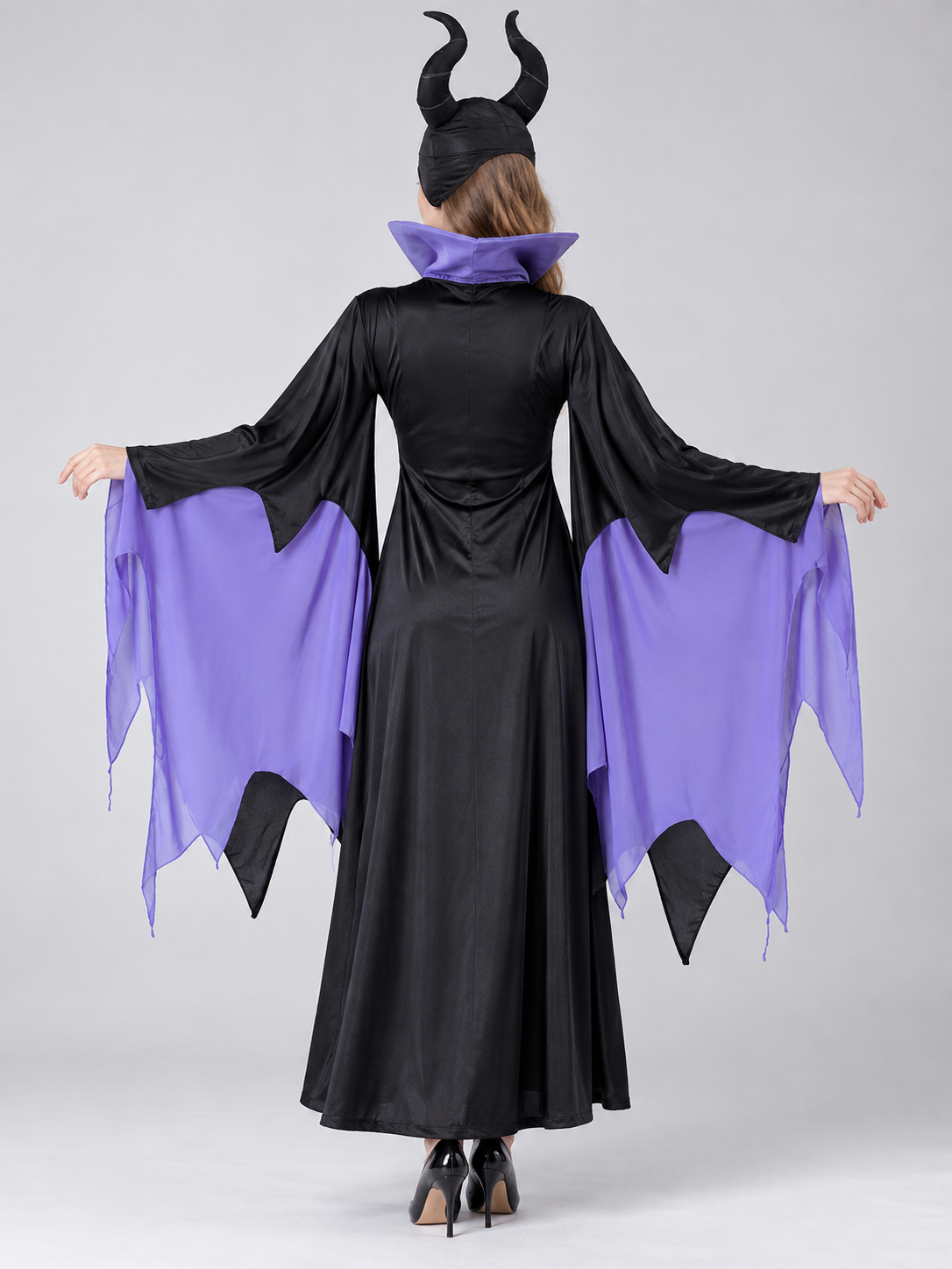 Halloween Carnival Costume: Dress, Horns, Necklace