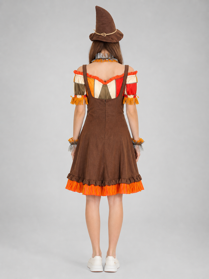 Witch Costume with Hat and Fringe