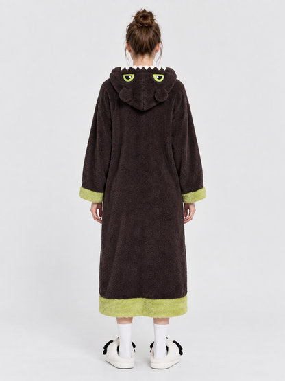 Long Hooded Robe with Ears