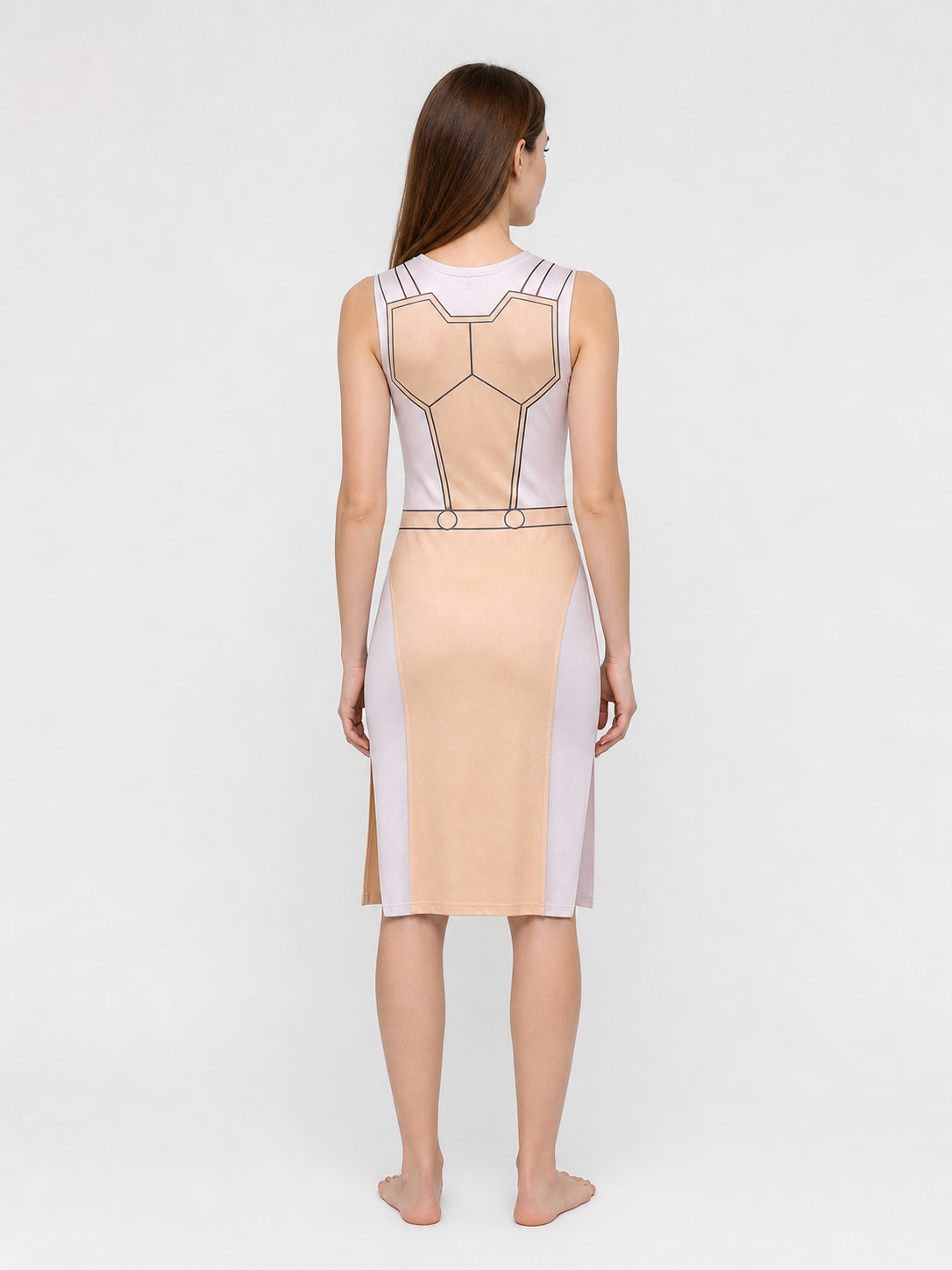 Cosplay Costume: Sleeveless Geometric Dress