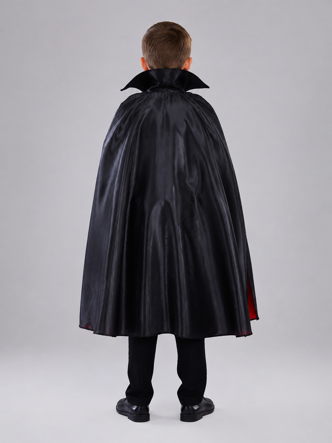 Children's Vampire Costume with Cape and Vest back view