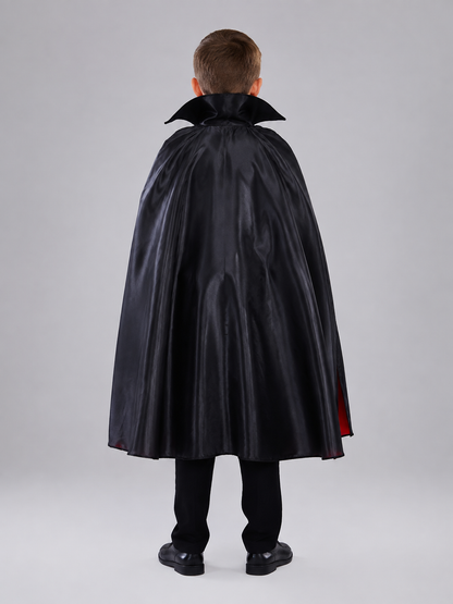 Children's Vampire Costume with Cape and Vest back view
