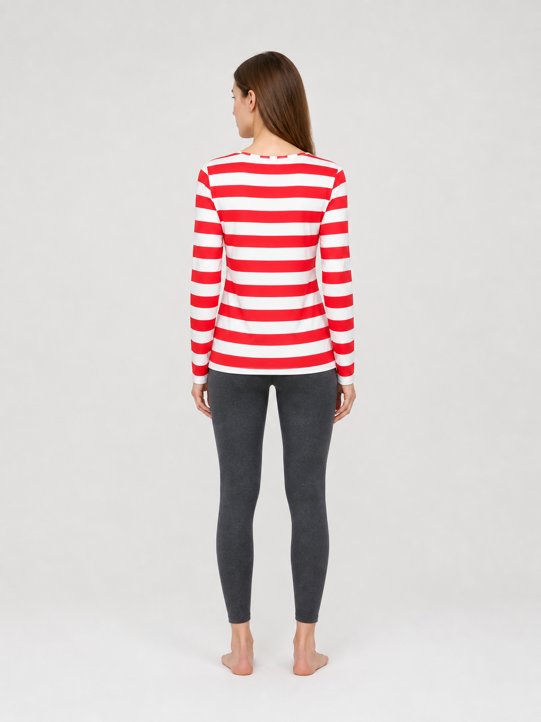 Wally Cosplay Costume in Red and White Stripes