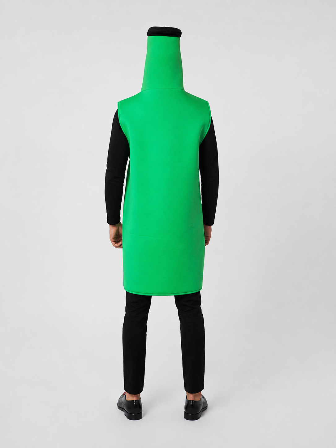 Halloween Beer Bottle Costume with Hood back view 3