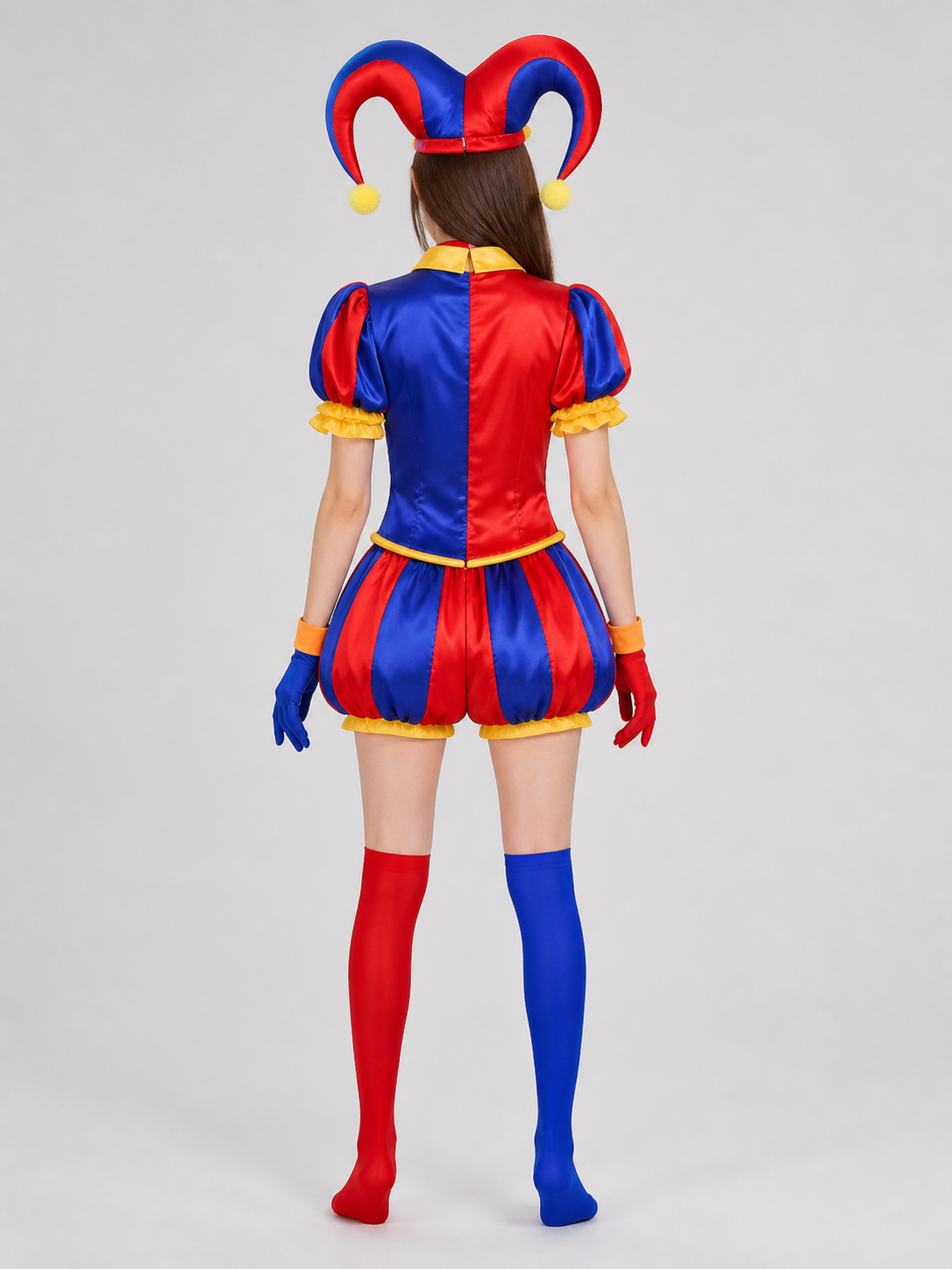 Pomni Clown Costume from The Amazing Digital Circus back view