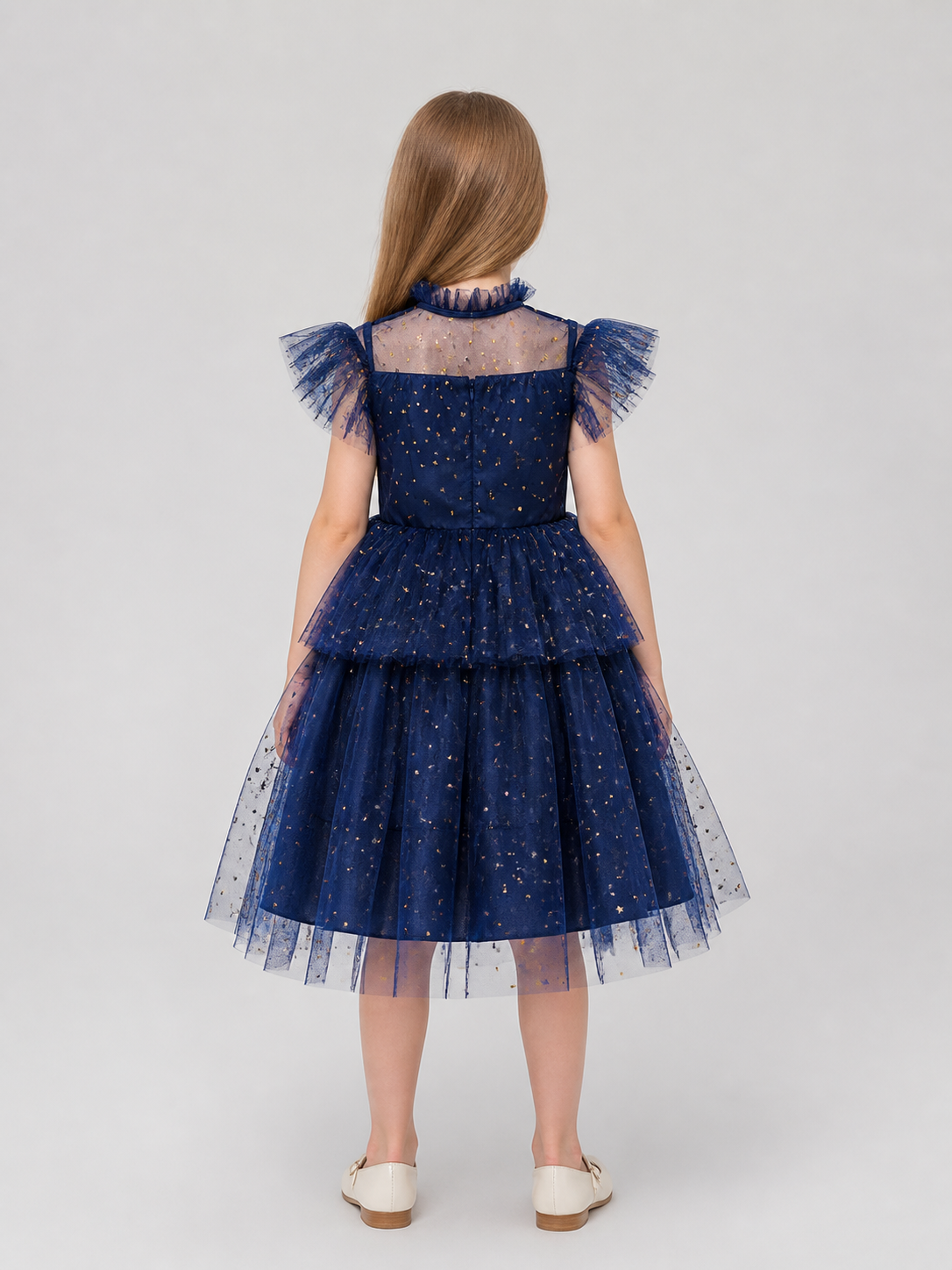Children’s sequined princess dress with a full skirt