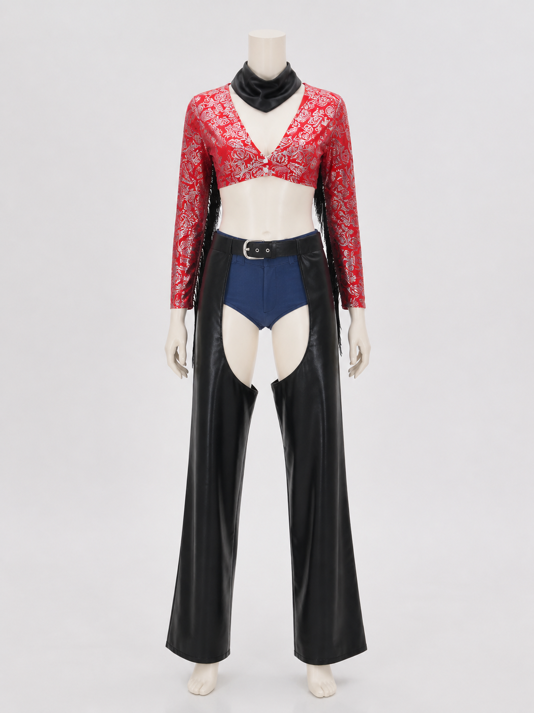 Pirate Costume with Top and Wide-Leg Pants back view