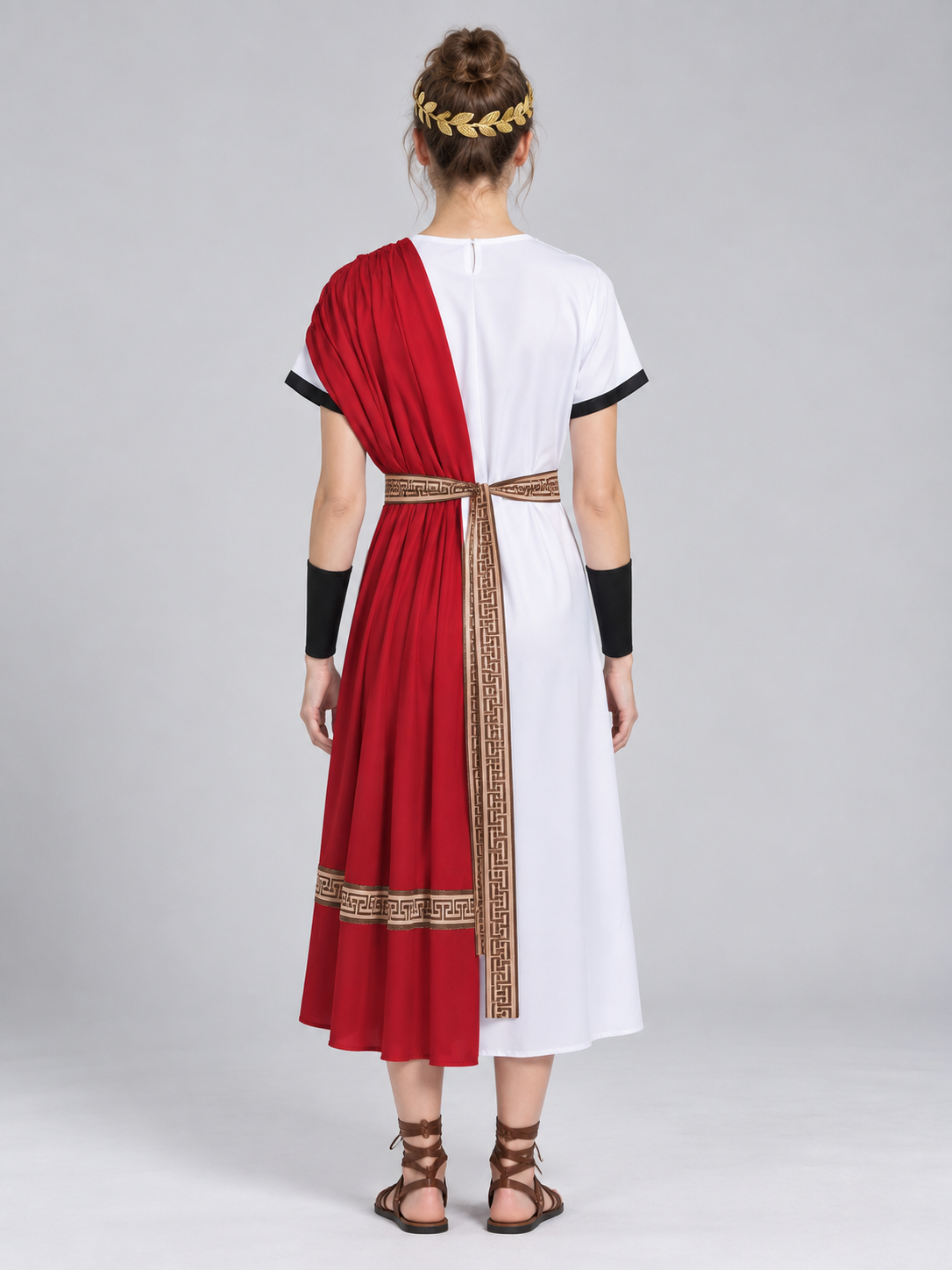 Greek-Style Costume with White Tunic and Wreath