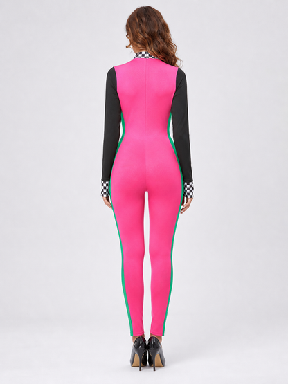 Professional Racing-Style Jumpsuit with Emblem