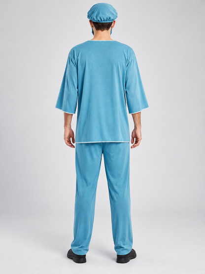 Bloody Doctor Halloween Costume: Shirt, Pants, Mask