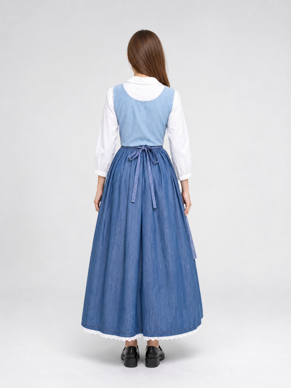 Folk-Style Carnival Costume with Long Skirt