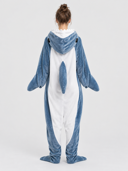 Blue Shark Kigurumi Pajama with Hood