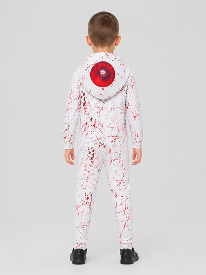 Demon Cosplay Costume, One-Piece with Hood, S–XL back view