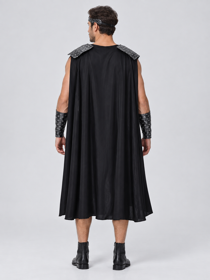 Spartan Warrior Costume with Cape and Bracers