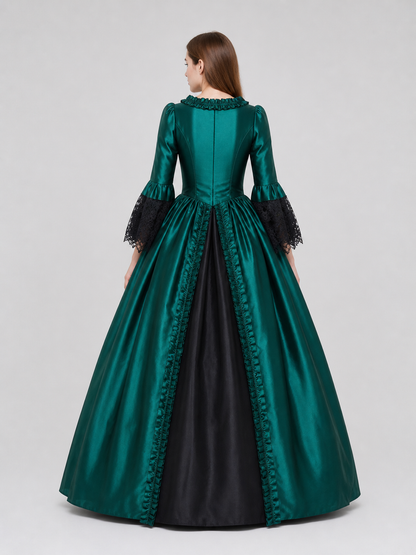 Gothic Victorian Dress with Wide Sleeves